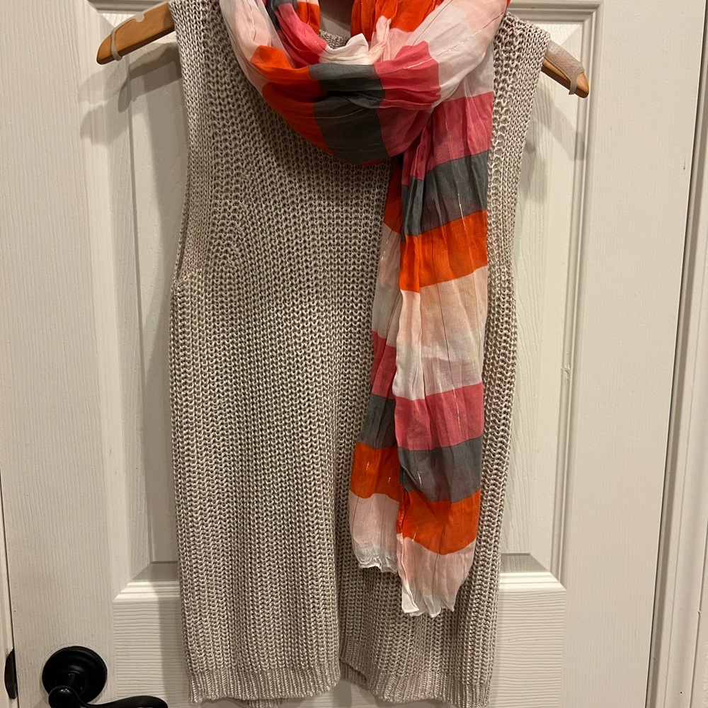 LOFT Cream Knit Sweater